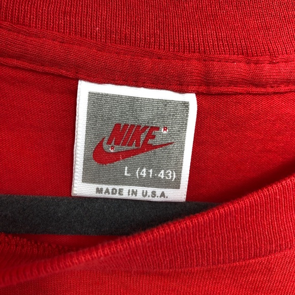 >>SOLD<< DEADSTOCK Nike Single Stitch USA Red NBA - Picture 4 of 7